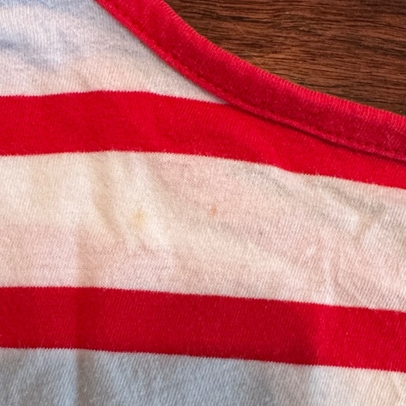 Anne Klein Red and White Striped Blouse - Picture 12 of 12